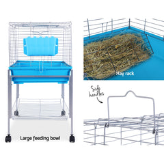i.Pet Rabbit Cage 88cm Indoor Guinea Pig