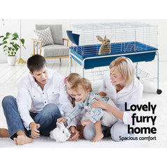 i.Pet Rabbit Cage Hutch 106cm Indoor Enclosure Carrier