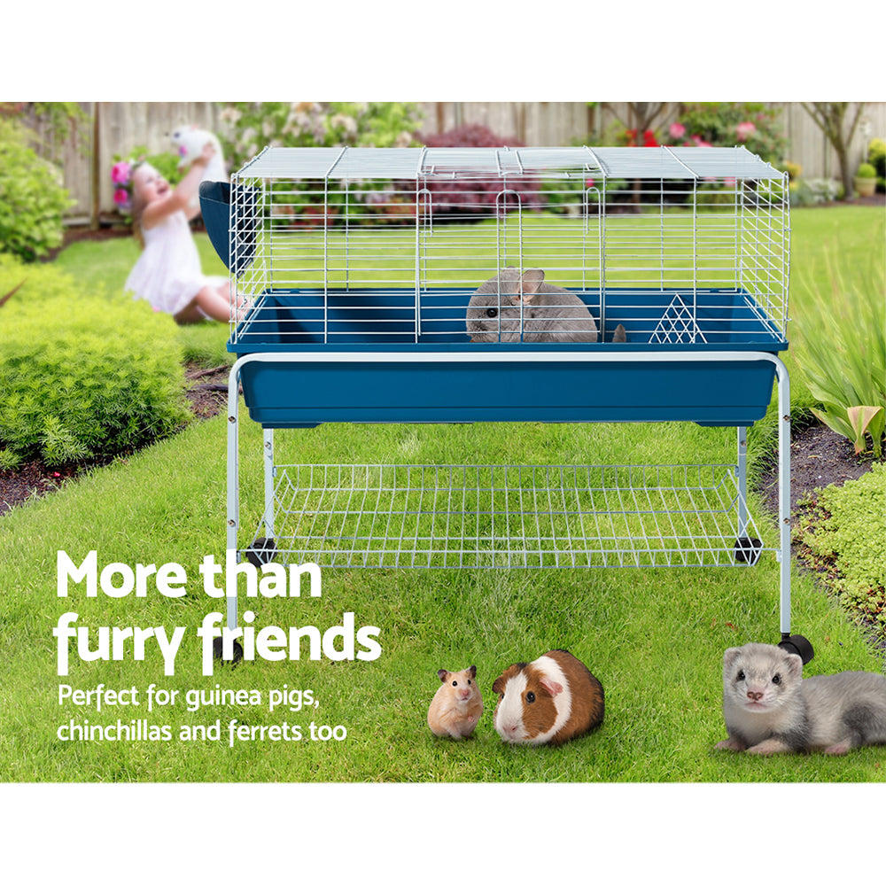 i.Pet Rabbit Cage Hutch 106cm Indoor Enclosure Carrier