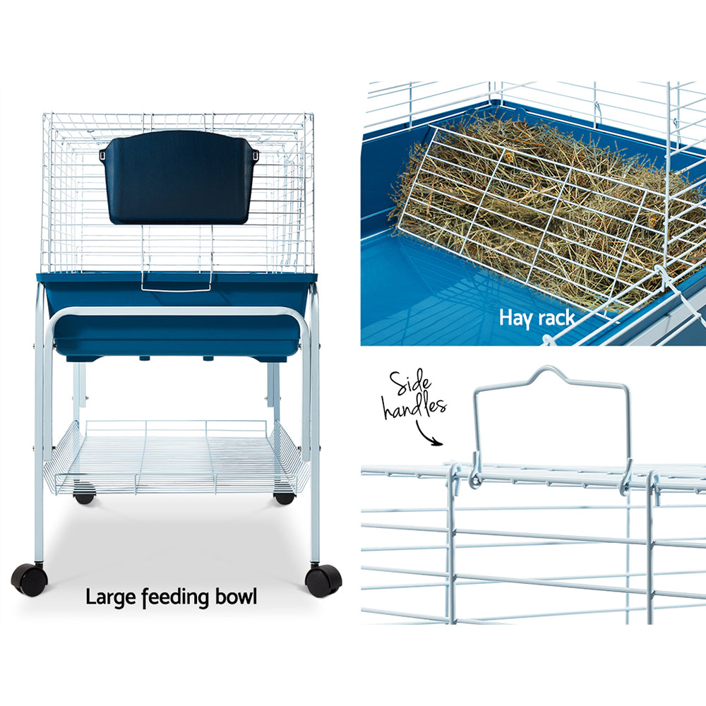 i.Pet Rabbit Cage Hutch 106cm Indoor Enclosure Carrier