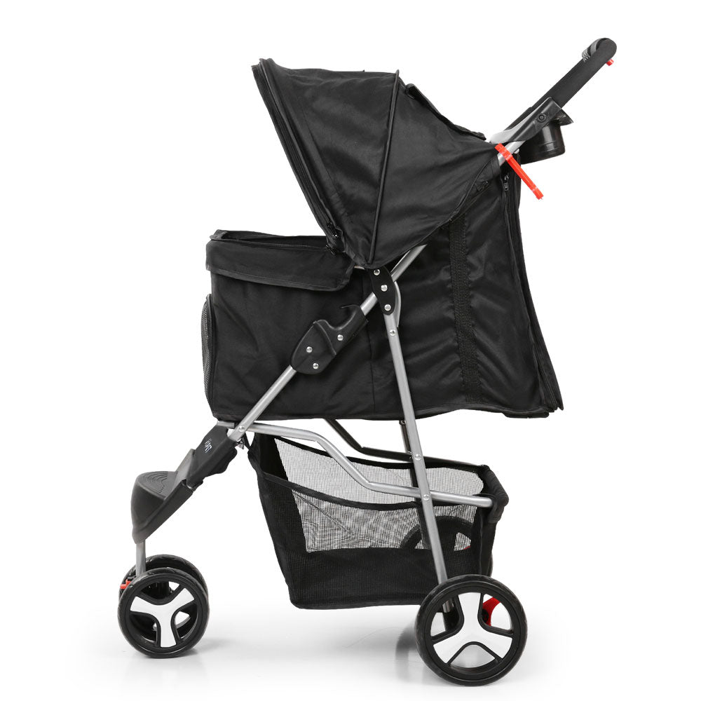 i.Pet Pet Stroller Dog Pram Cat Carrier Large Travel Pushchair Foldable 3 Wheels