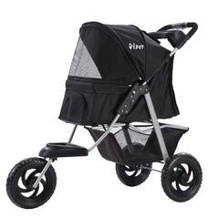 i.Pet Pet Stroller Dog Pram Large Cat Carrier Travel 3 Wheels Foldable Pushchair