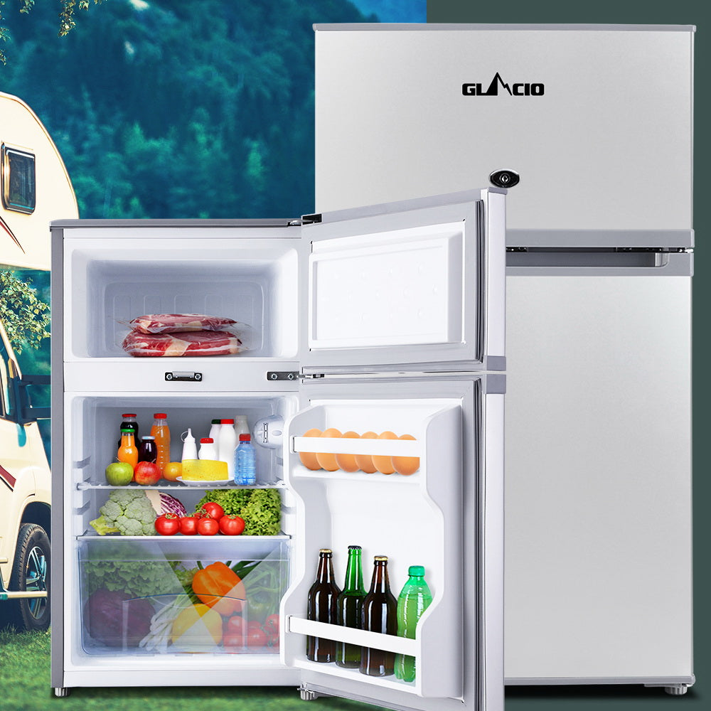 Glacio 65L Portable Fridge Freezer Bar Upright 12V/24V/240V Camping Caravan