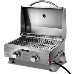 Grillz Portable Gas BBQ Grill 2 Burners