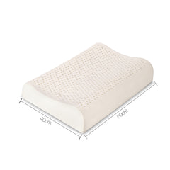 Giselle Bedding Natural Latex Pillow 2-Zone Twin Pack