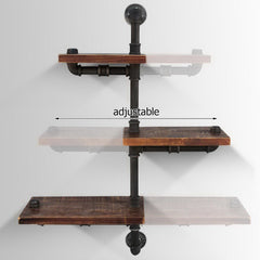 Artiss Floating DIY Pipe Shelf 3 Tiers - IVAN