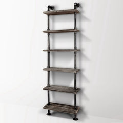 Artiss Floating DIY Pipe Shelf 6 Tiers - IDA