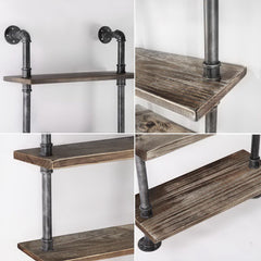 Artiss Floating DIY Pipe Shelf 6 Tiers - IDA