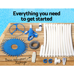 Aqua Buddy Pool Cleaner Automatic Vacuum Swimming Floor Climb Wall Pool 10M Hose
