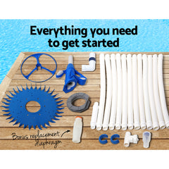 Aqua Buddy Pool Cleaner Automatic Vacuum Floor Climb Swimming Wall Pool 10M Hose