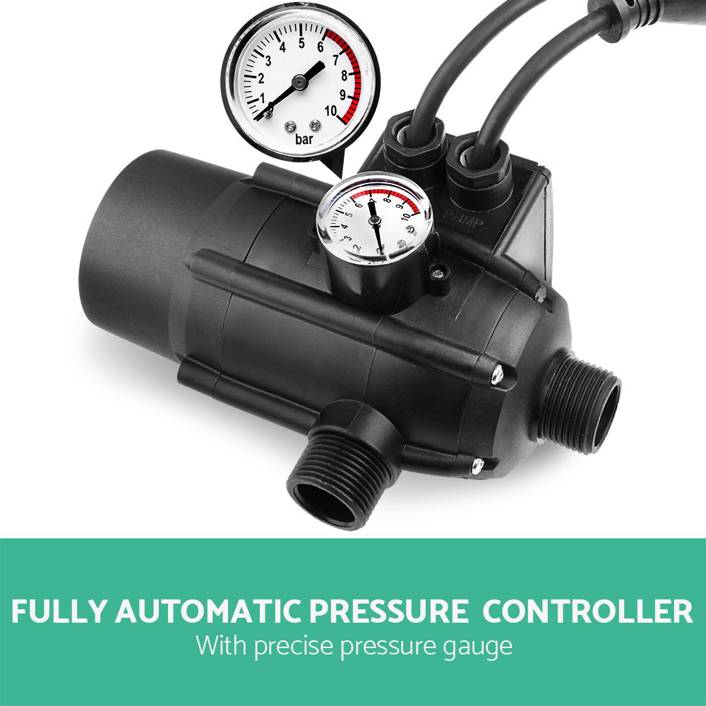 Giantz Garden Water Jet Pump High Pressure 1100W Tank Rain Farm Irrigation Black