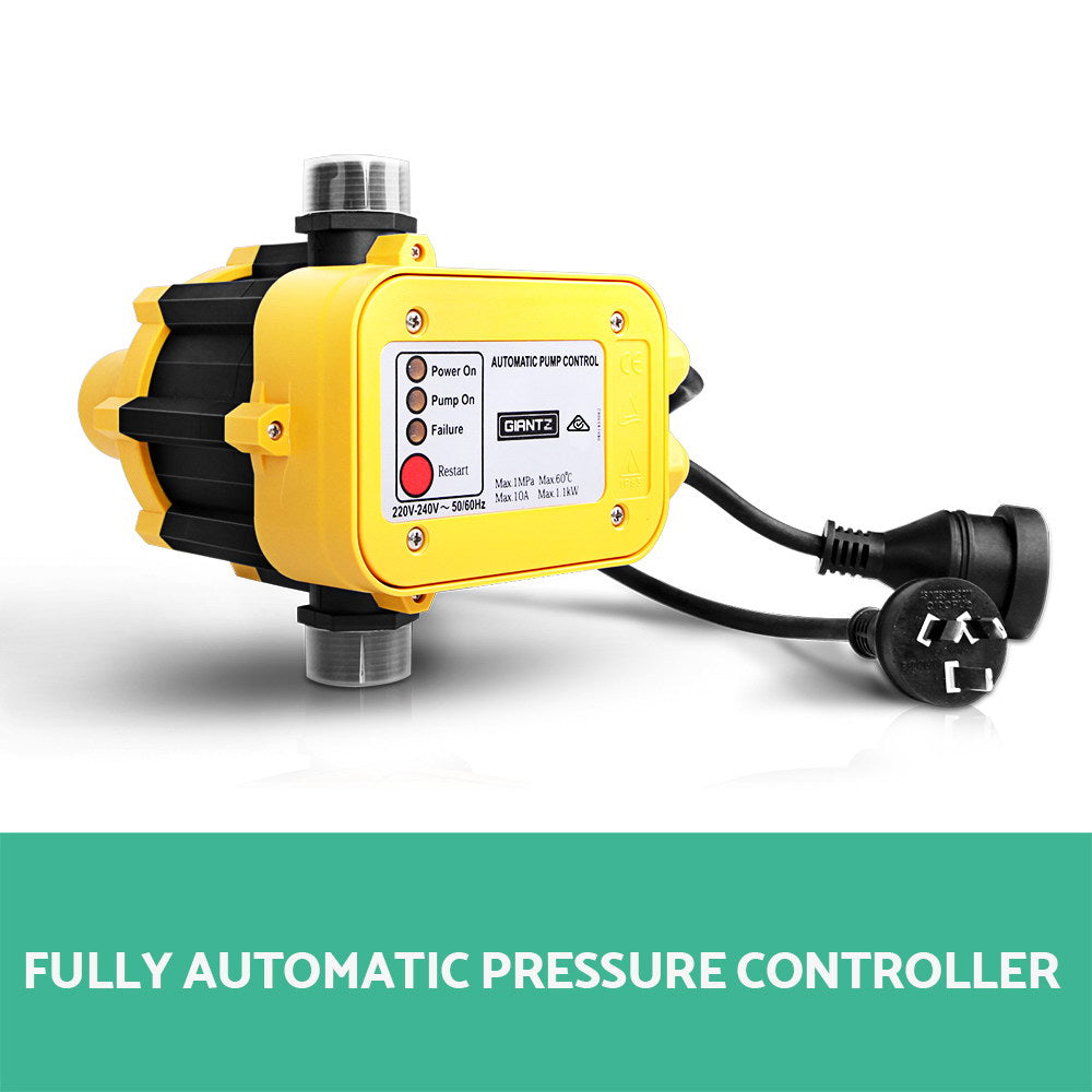 Giantz Garden Water Pump Jet High Pressure Controller Stage Irrigation 4600L/H