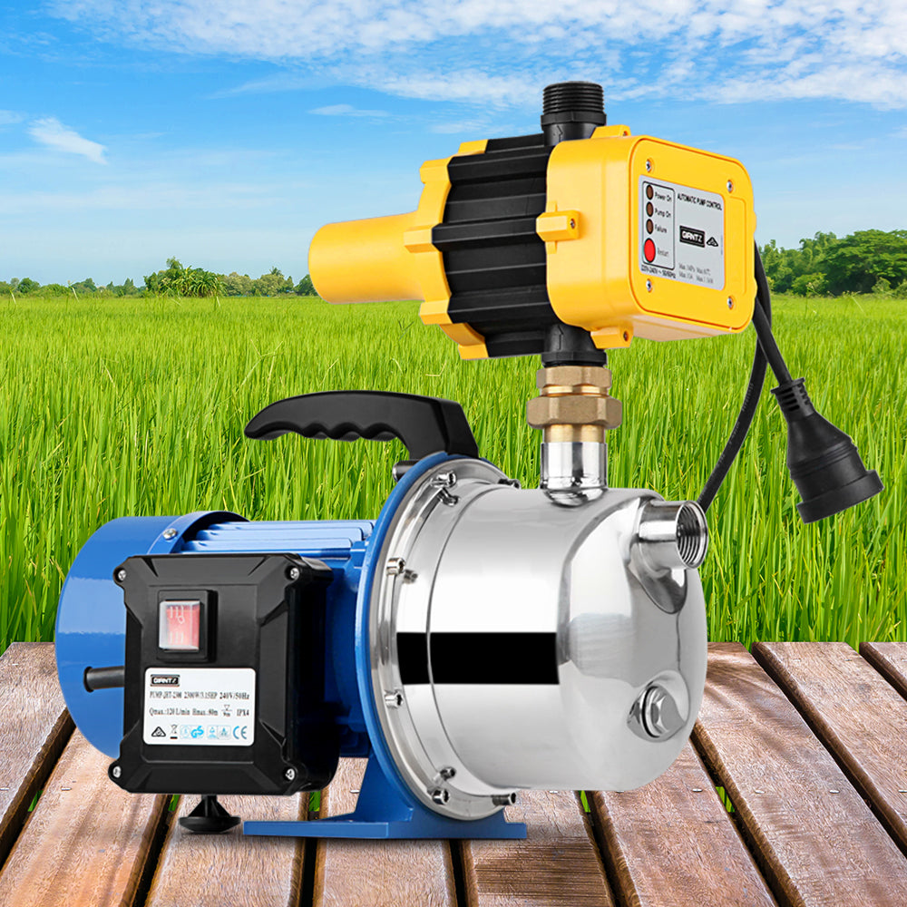 Giantz Garden Water Pump Jet High Pressure Controller Stage Irrigation 4600L/H