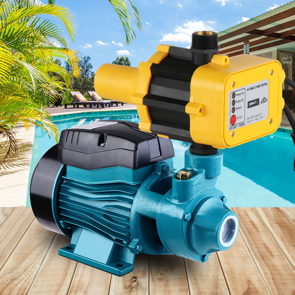 Giantz Peripheral Water Pump Garden Boiler Car Wash Electric Irrigation QB60 Yellow