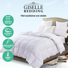 Giselle Bedding 700GSM Duck Down Feather Quilt Super King