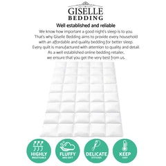 Giselle Bedding 500GSM Duck Down Feather Quilt King