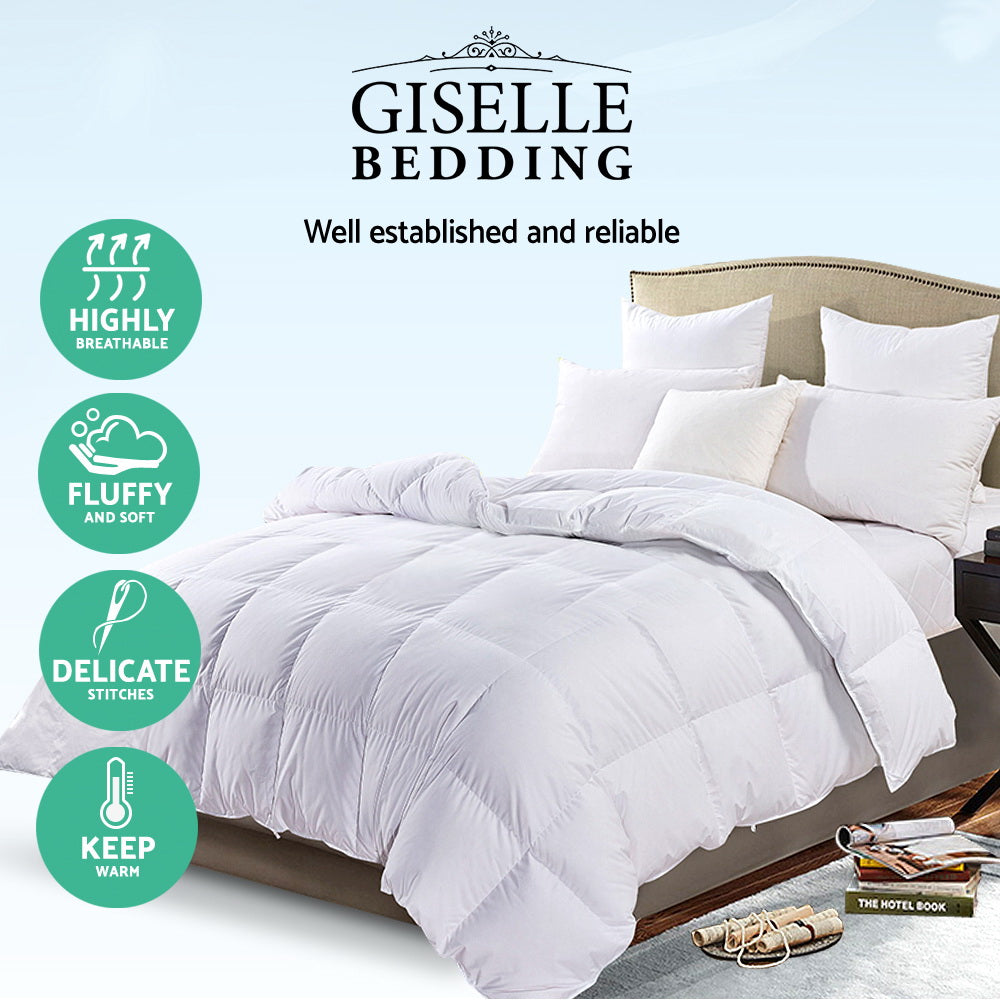 Giselle Bedding 700GSM Goose Down Feather Quilt King