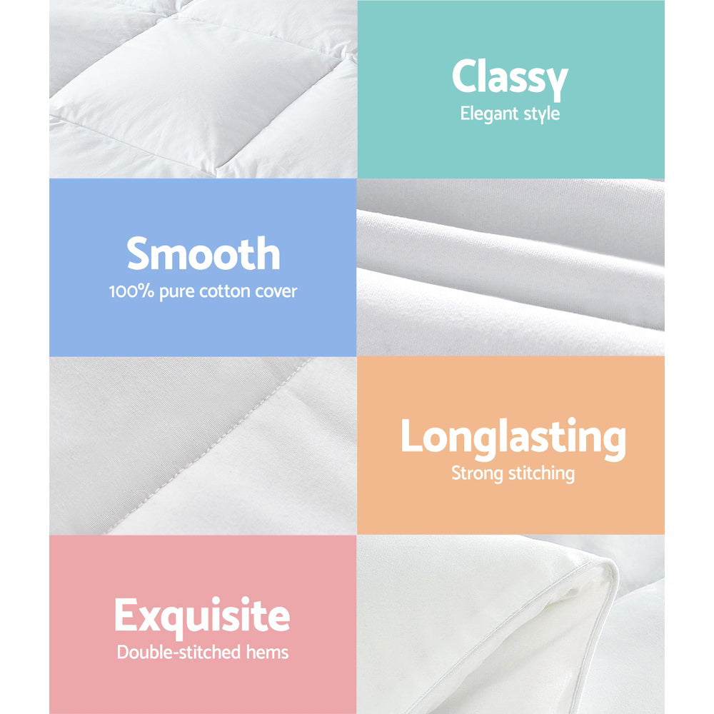 Giselle Bedding 800GSM Goose Down Feather Quilt King