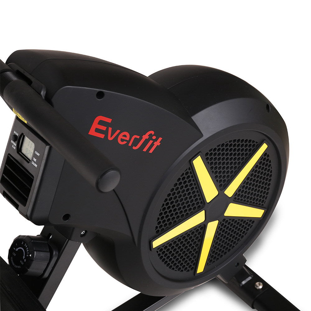 Everfit Rowing Machine Air Rower Exercise Fitness Gym Home Cardio
