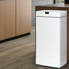 Devanti 45L Motion Sensor Bin Rubbish Automatic White