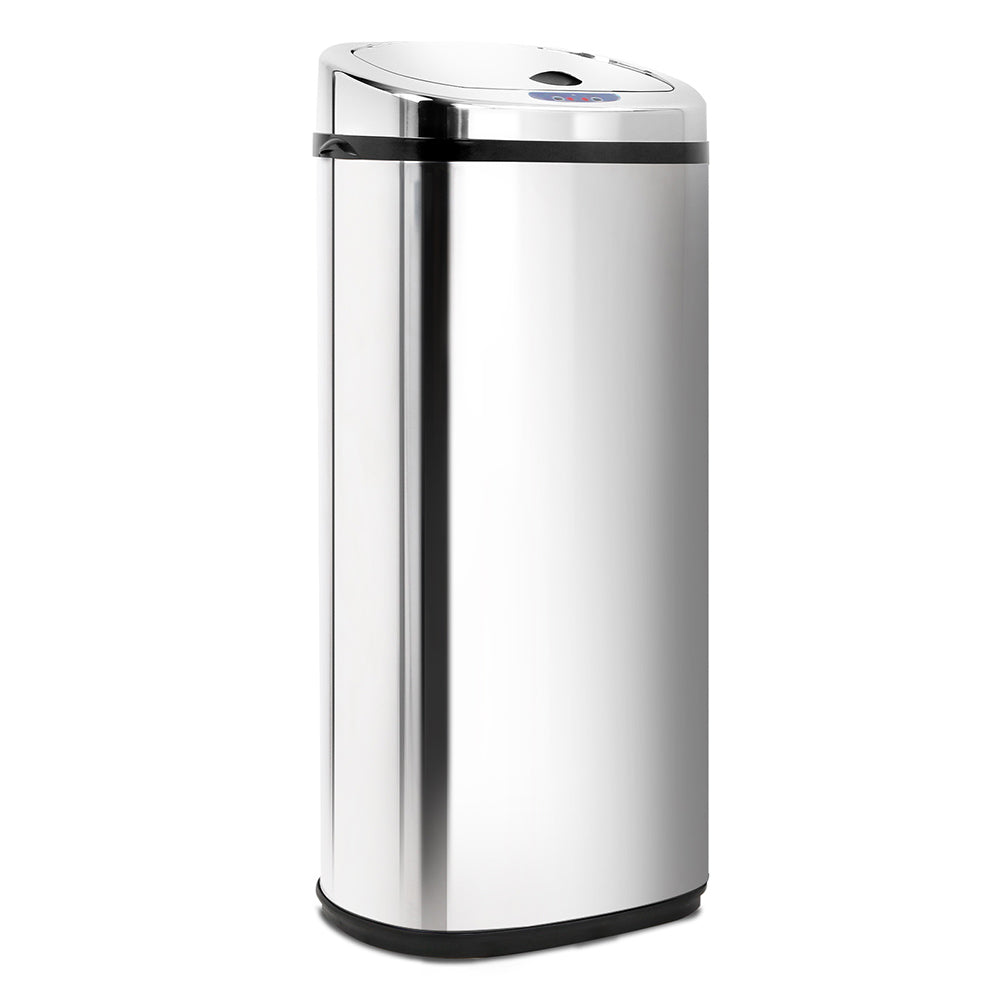 Devanti 50L Motion Sensor Bin Rubbish Automatic Silver