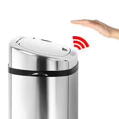 Devanti 50L Motion Sensor Bin Rubbish Automatic Silver