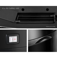 Devanti 58L Motion Sensor Bin Rubbish Automatic Black
