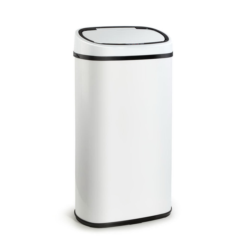 Devanti 58L Motion Sensor Bin Rubbish Automatic White
