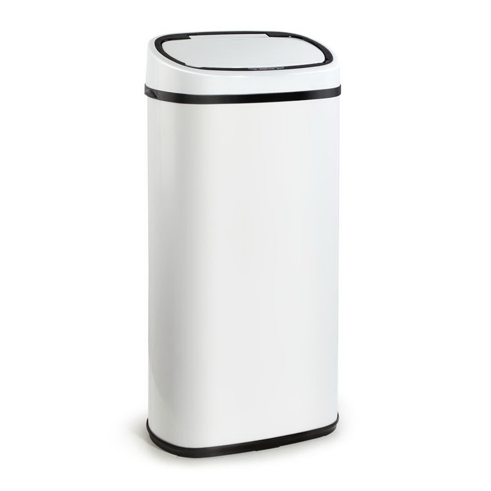 Devanti 68L Motion Sensor Bin Rubbish Automatic White