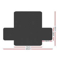 Artiss Sofa Cover Couch Covers 3 Seater Quilted Dark Grey