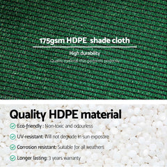 Instahut 70% Shade Cloth 1.83x30m Shadecloth Sail Heavy Duty Green