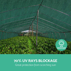 Instahut 70% Shade Cloth 1.83x30m Shadecloth Sail Heavy Duty Green