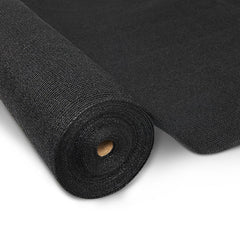Instahut 90% Shade Cloth 3.66x10m Shadecloth Sail Heavy Duty Black