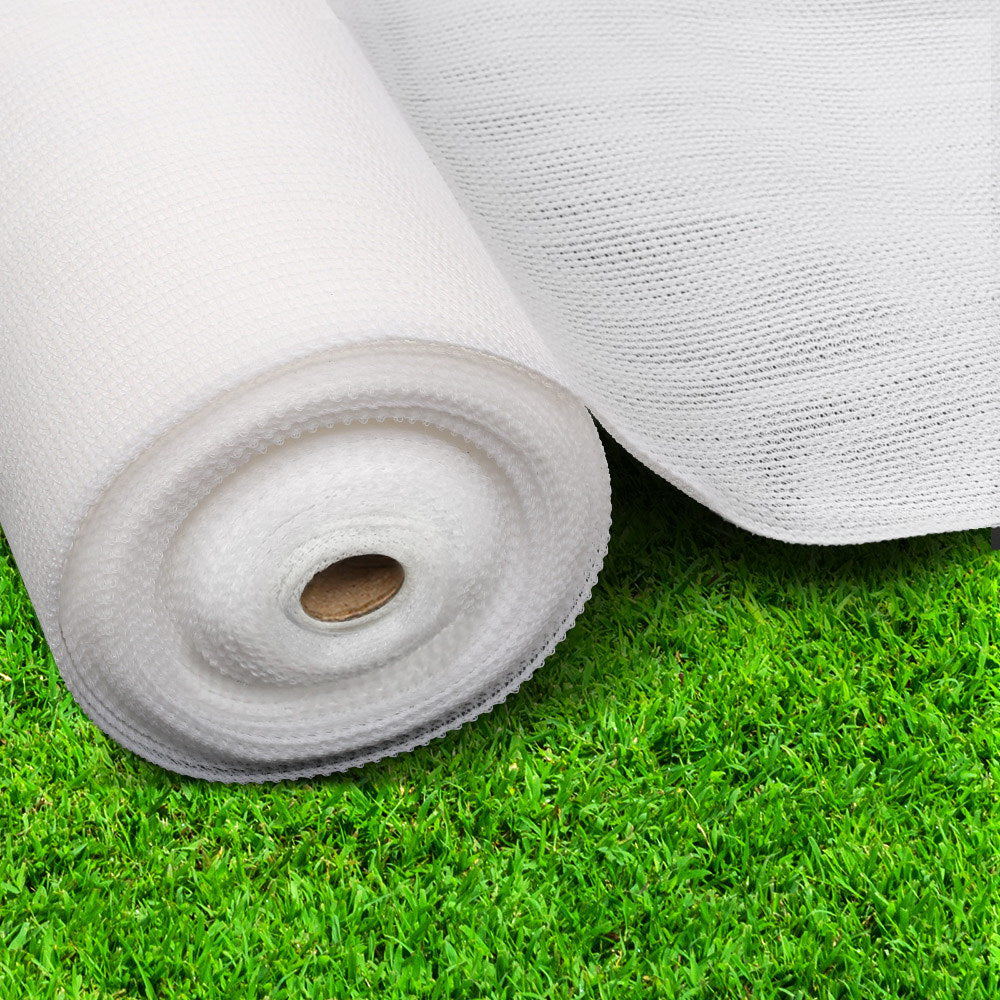 Instahut 30% Shade Cloth 3.66x10m Shadecloth Wide Heavy Duty White