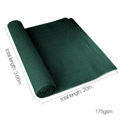Instahut 70% Shade Cloth 3.66x20m Shadecloth Sail Heavy Duty Green