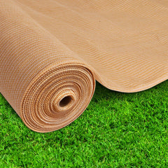 Instahut 50% Shade Cloth 3.66x30m Shadecloth Sail Heavy Duty Beige