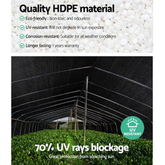 Instahut 70% Shade Cloth 3.66x30m Shade Cloth Sail Heavy Duty Shadecloth Garden Mesh Roll BK