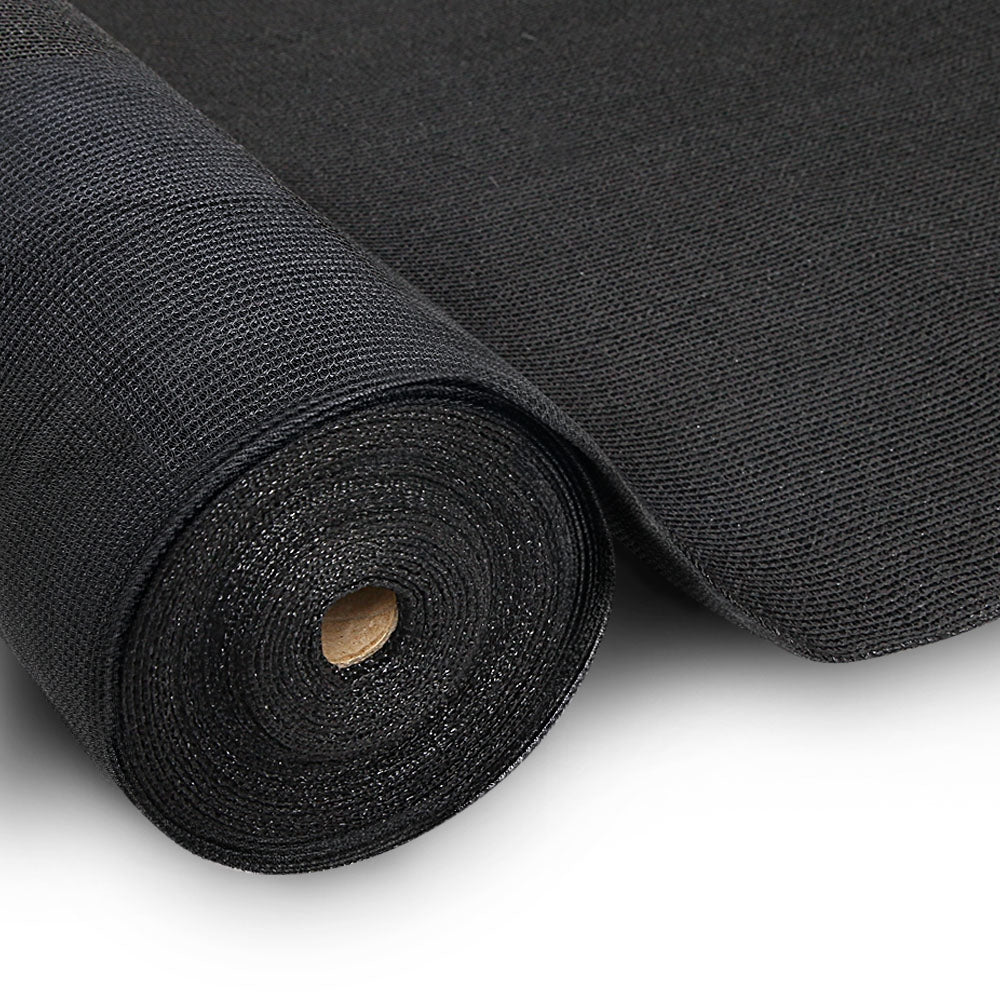 Instahut 30% Shade Cloth 3.66x30m Shadecloth Wide Heavy Duty Black
