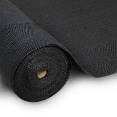 Instahut 30% Shade Cloth 3.66x30m Shadecloth Wide Heavy Duty Black