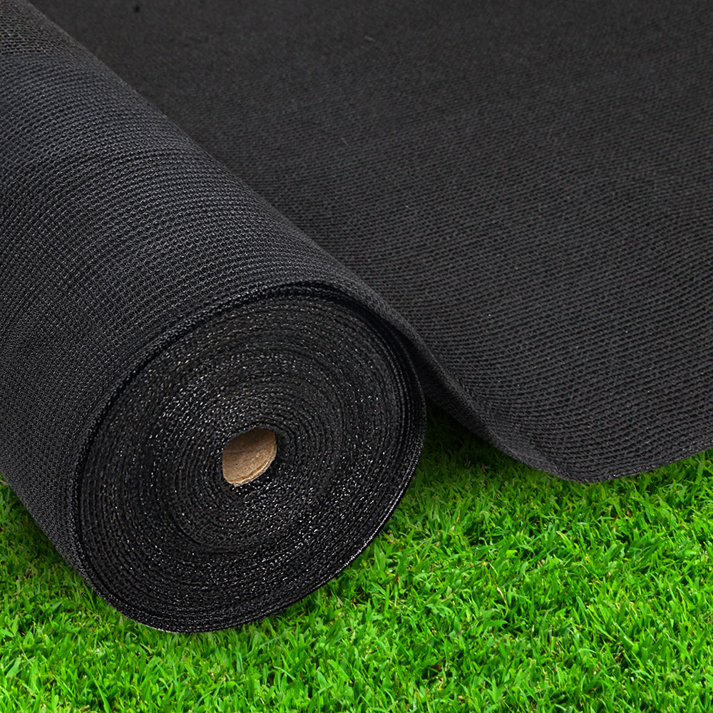 Instahut 30% Shade Cloth 3.66x30m Shadecloth Wide Heavy Duty Black