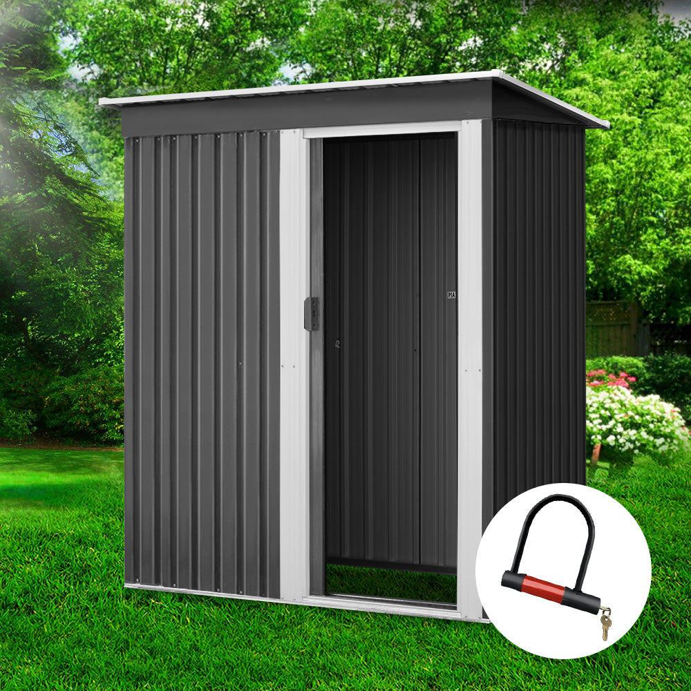 Giantz Garden Shed 1.62x0.86M Sheds Outdoor Storage Tool Workshop House Shelter Sliding Door