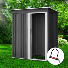Giantz Garden Shed 1.62x0.86M Sheds Outdoor Storage Tool Workshop House Shelter Sliding Door