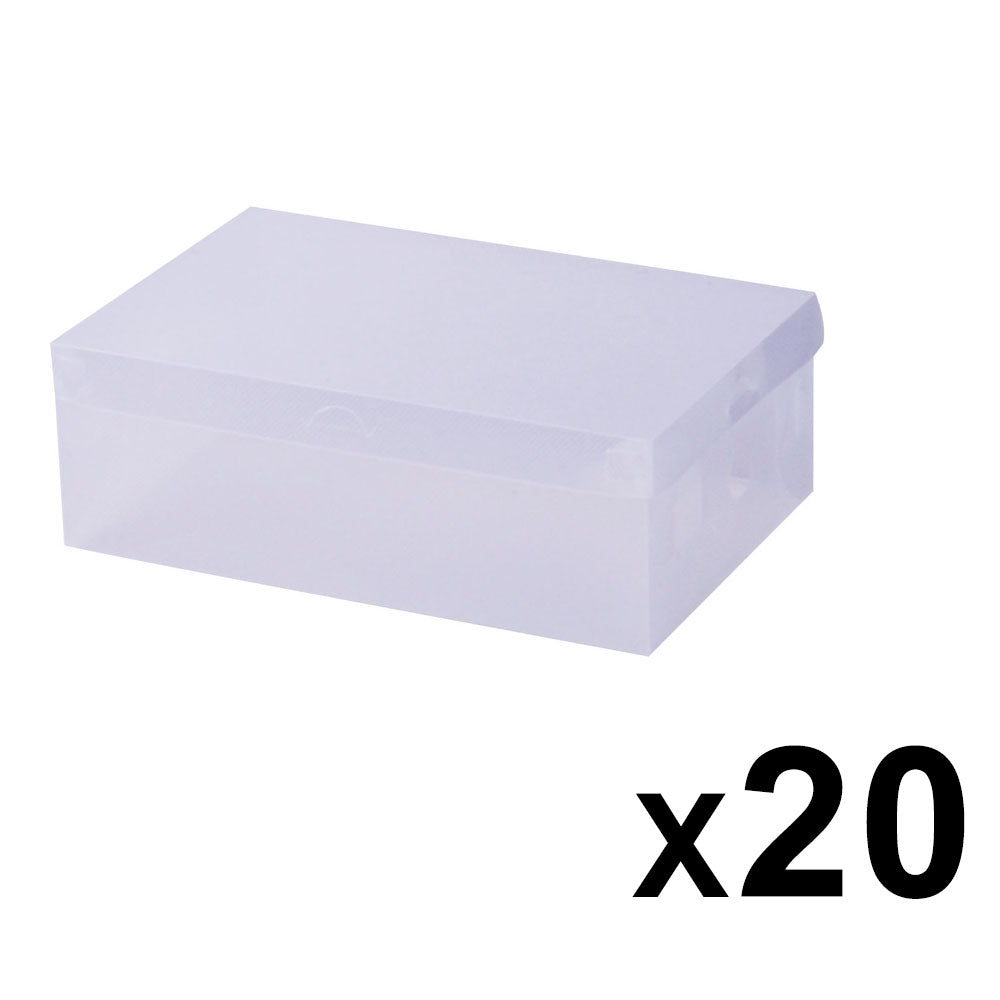 Artiss 20X Shoe Box Storage Clear Case Foldable Stackable