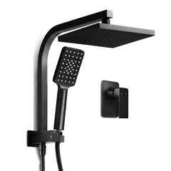 Cefito 8'' Rain Shower Head Set Handheld Round High Pressure Mixer Tap Black