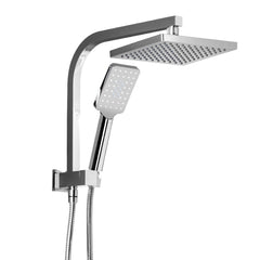 Cefito 8'' Rain Shower Head Set Handheld Square High Pressure Chrome