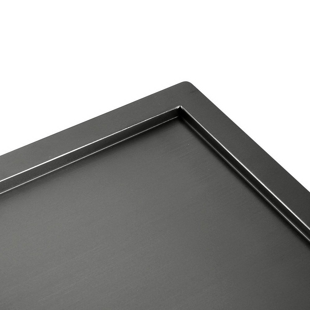 Cefito Kitchen Sink 100X45CM Stainless Steel Basin Double Bowl Black