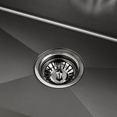Cefito Kitchen Sink 70X45CM Stainless Steel Basin Single Bowl Black