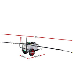 Giantz Weed Sprayer 100L Trailer 5M Boom Garden Spray