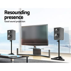 Alpha Speaker Stand 67-120cm Adjustable Height Surround Sound Studio Home 2pcs