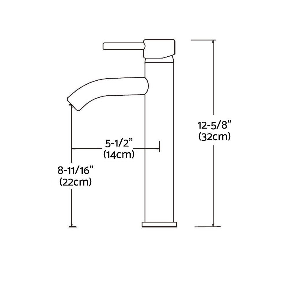 Cefito Bathroom Basin Mixer Tap Round Tall Faucet Vanity Laundry Chrome